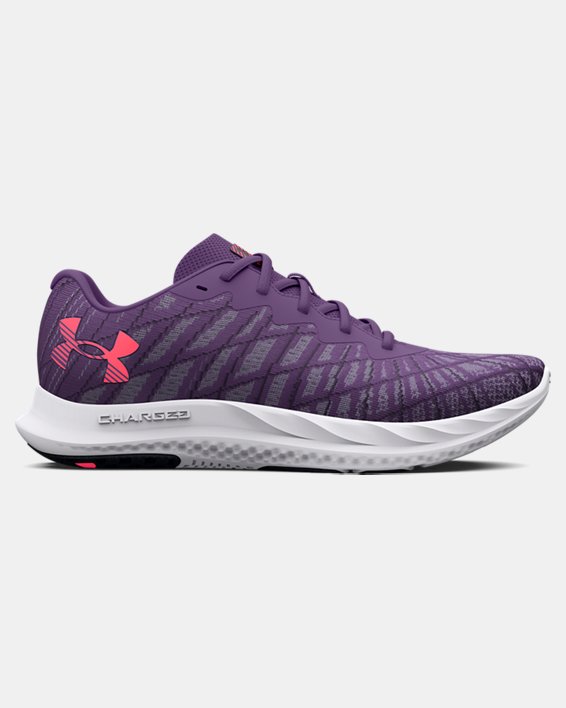 Women's UA Charged Breeze 2 Running Shoes in Purple image number 0